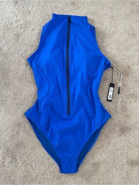 TA3 Sleeveless Surfy One Piece Swimsuit Sapphire Blue 3X RL NWT Shaping Swimwear